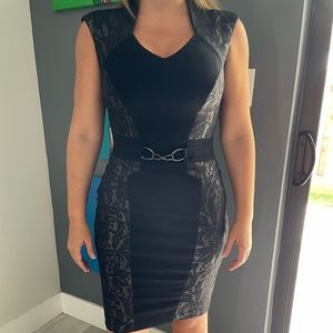 Black Sleeveless Bodycon Midi Dress